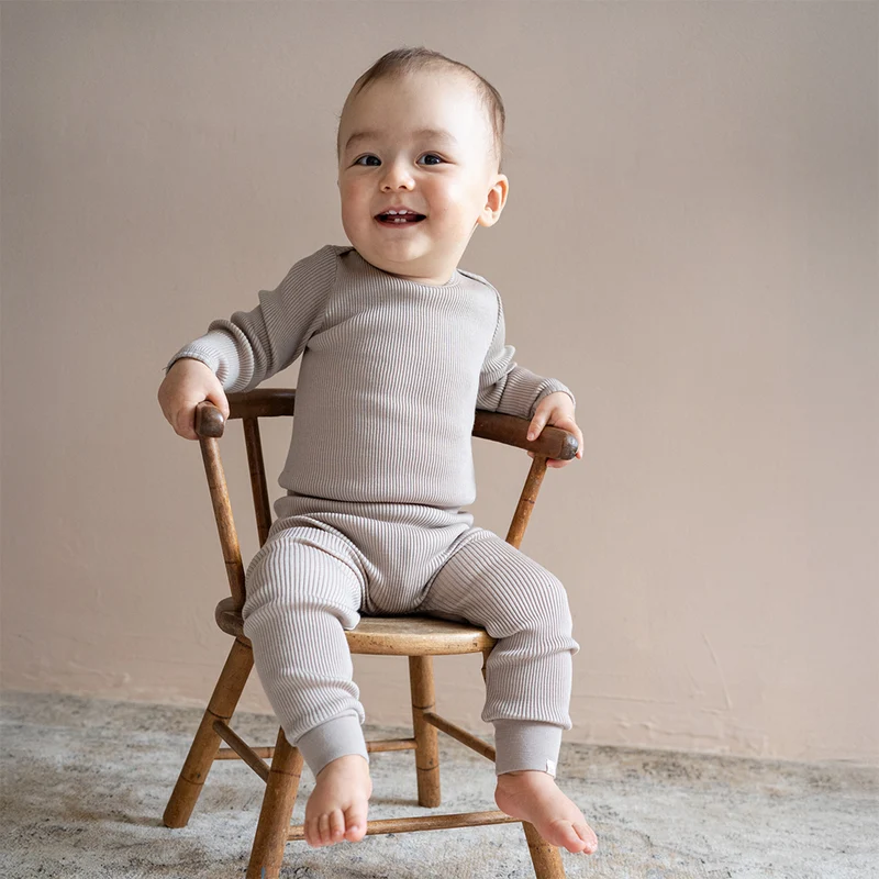 Minimalisma Body Langarm aus Merinowolle 'Alaska' Hemp