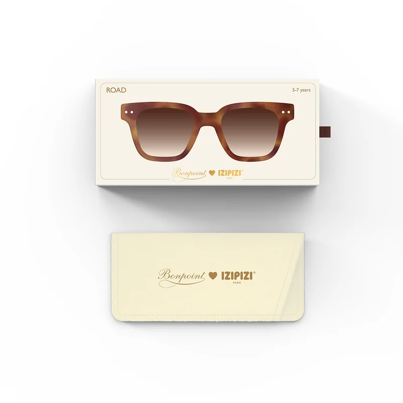 Izipizi Kinder Sonnenbrille 'Bonpoint' #Road 7-11 Jahre Glossy Havane