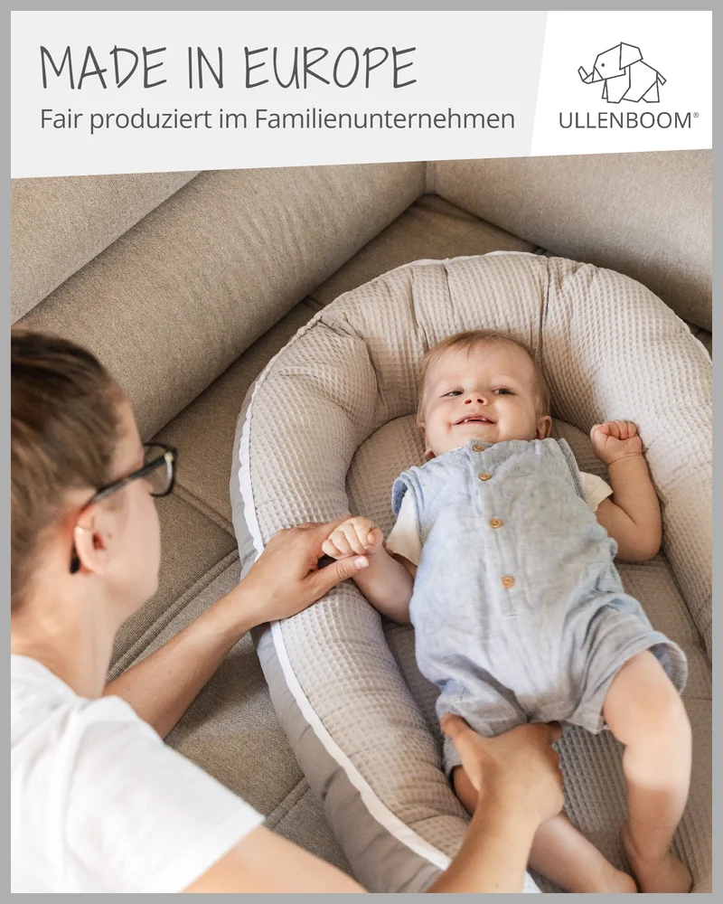 Babynest Waffelpiqué Grau