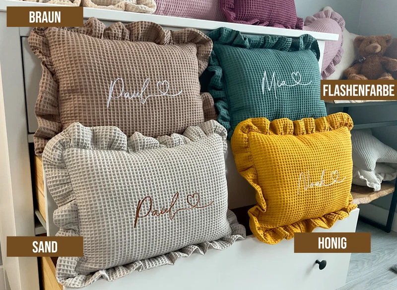 Pillow with a name for a child | Birthday gift | Babyshower gift | Blueberry