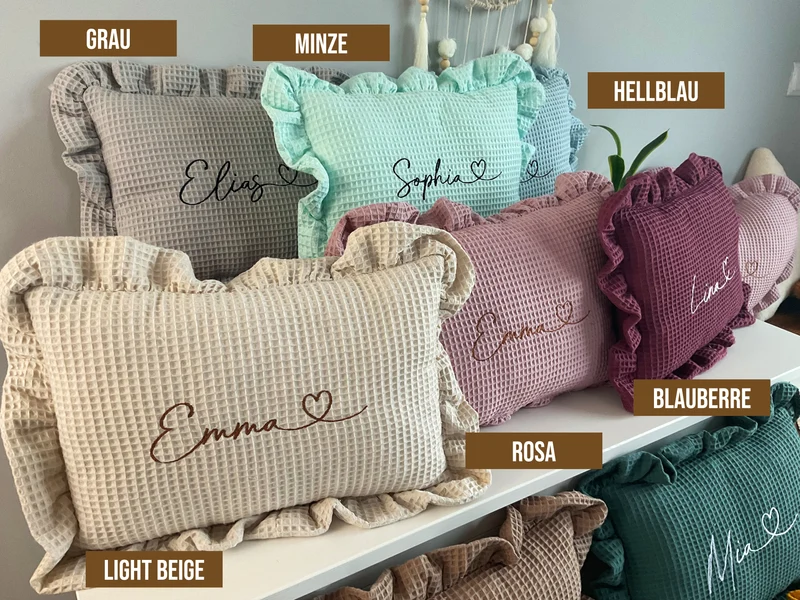 Pillow with a name for a child | Birthday gift | Babyshower gift | Blueberry