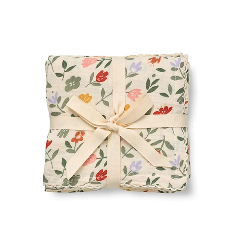 Dear April Musselin Mulltücher 3er-Pack 'Mio' Flower Market