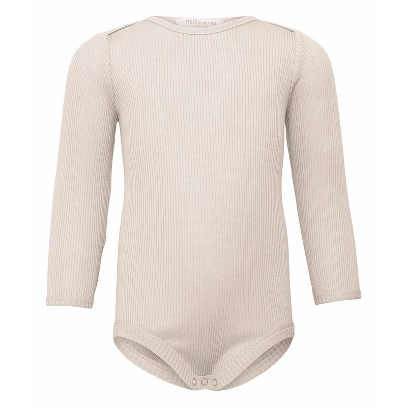 Minimalisma Body Langarm aus Seide/Baumwolle 'Bono' Ecru