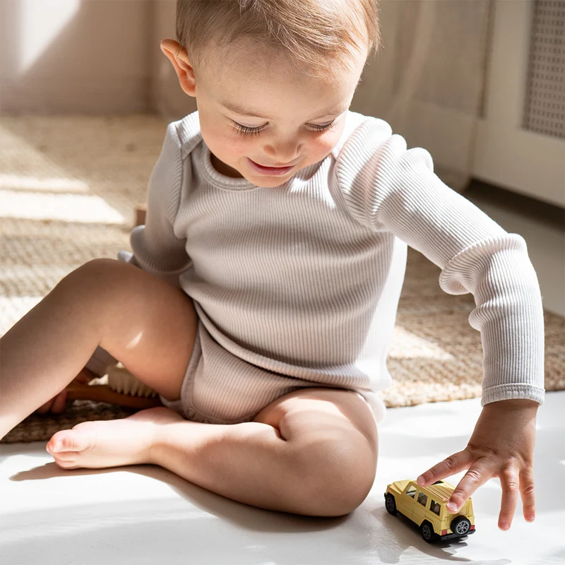 Minimalisma Body Langarm aus Seide/Baumwolle 'Bono' Ecru