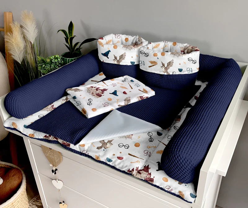 Changing mat | School of magic and navy blue