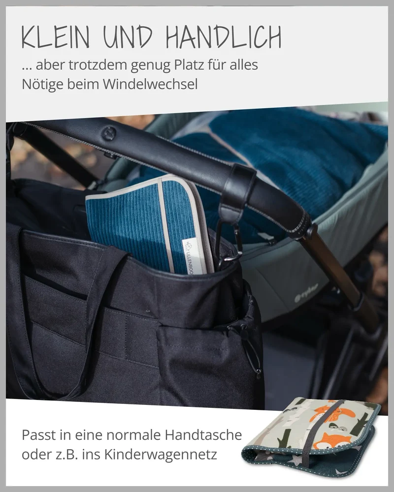 Windeltasche Waldtiere Petrol