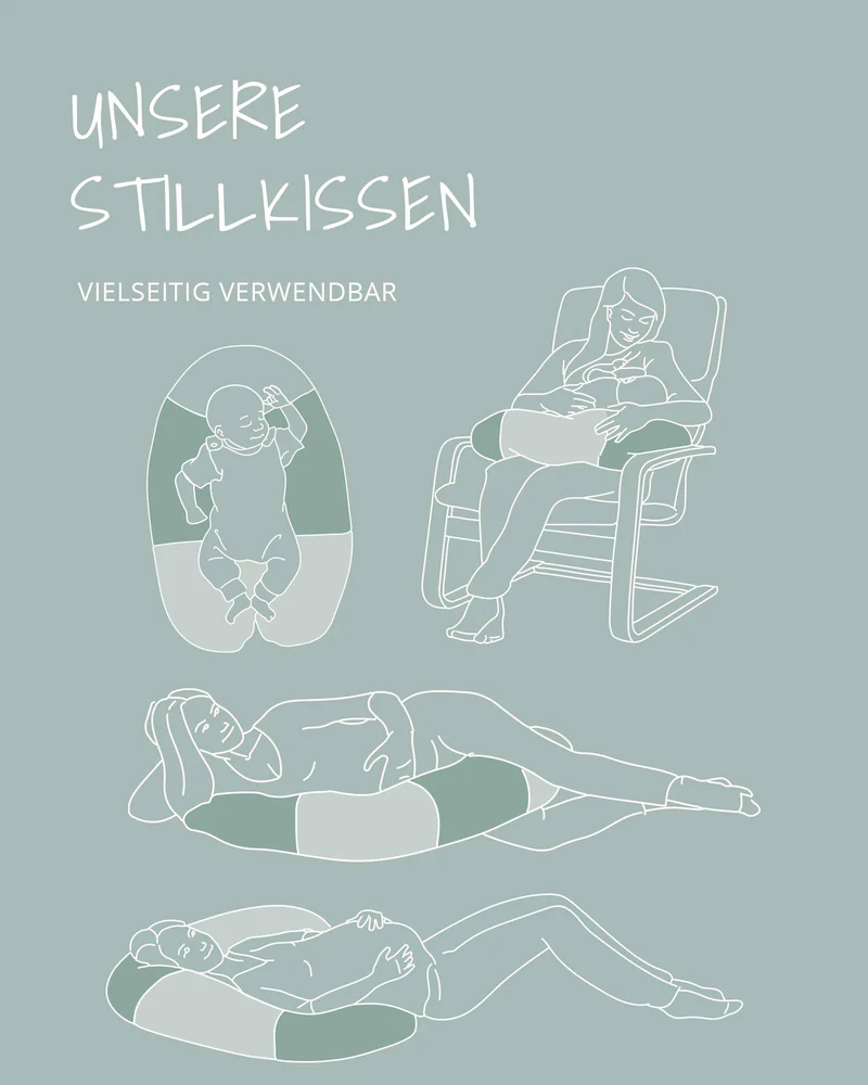Stillkissen mit Inlett Feincord Mint