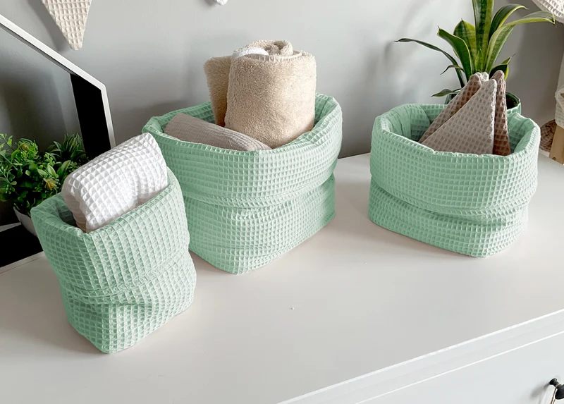 Basket, organizer for changing table | Mint