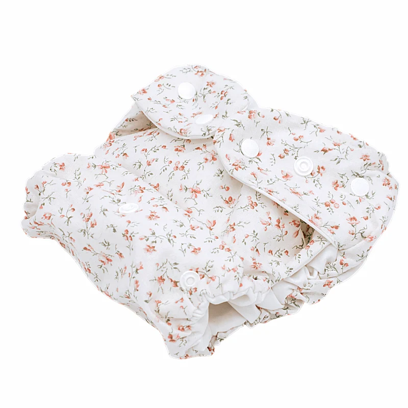Stoffwindel Set 2: Flora / Zuckerwatte 2 Stoffis, 2 Wetbags, Einlagen