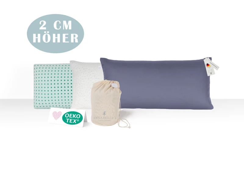 Ergonomisches Memory-Foam-Schlafkissen Strong 40 × 60 × 12 cm – Festes Schlafkissen für Rücken- & Seitenschläfer