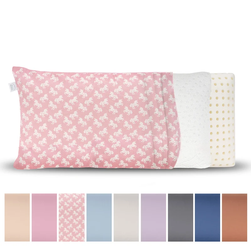 Reisekissen-Bezug 24 × 44 cm aus 100 % Baumwolle (Mako-Satin)