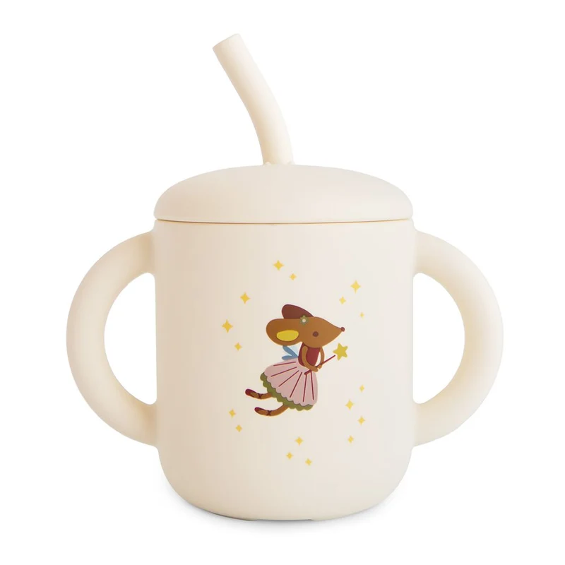 Mushie Trinkbecher mit Strohhalm Fairy Mice