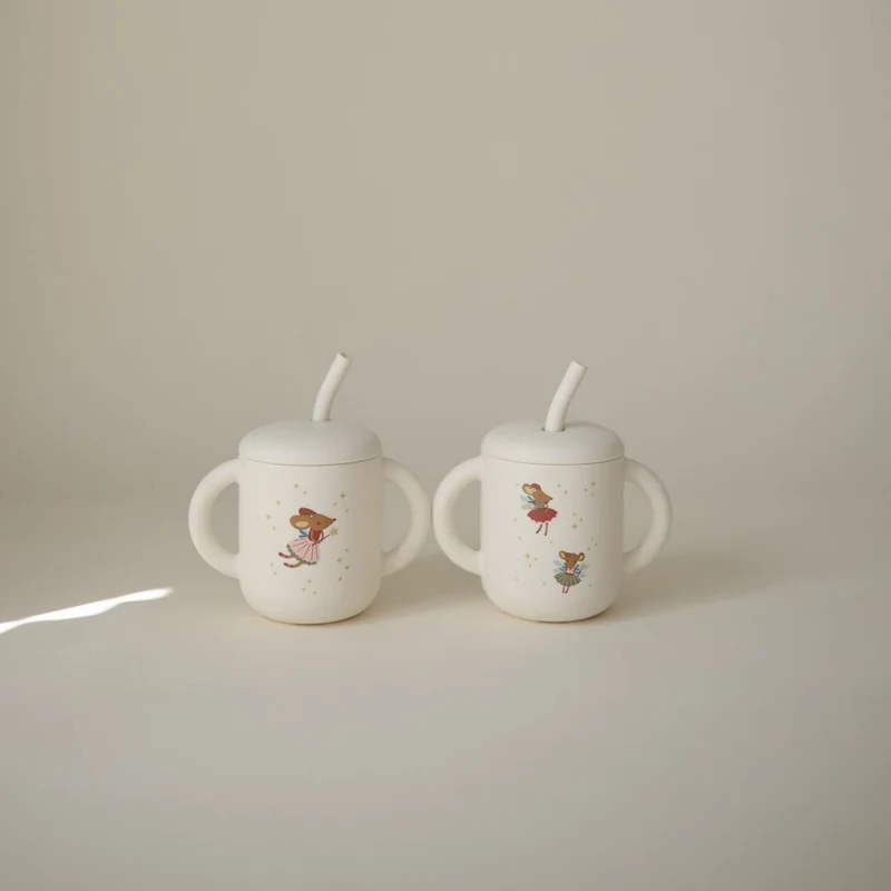 Mushie Trinkbecher mit Strohhalm Fairy Mice