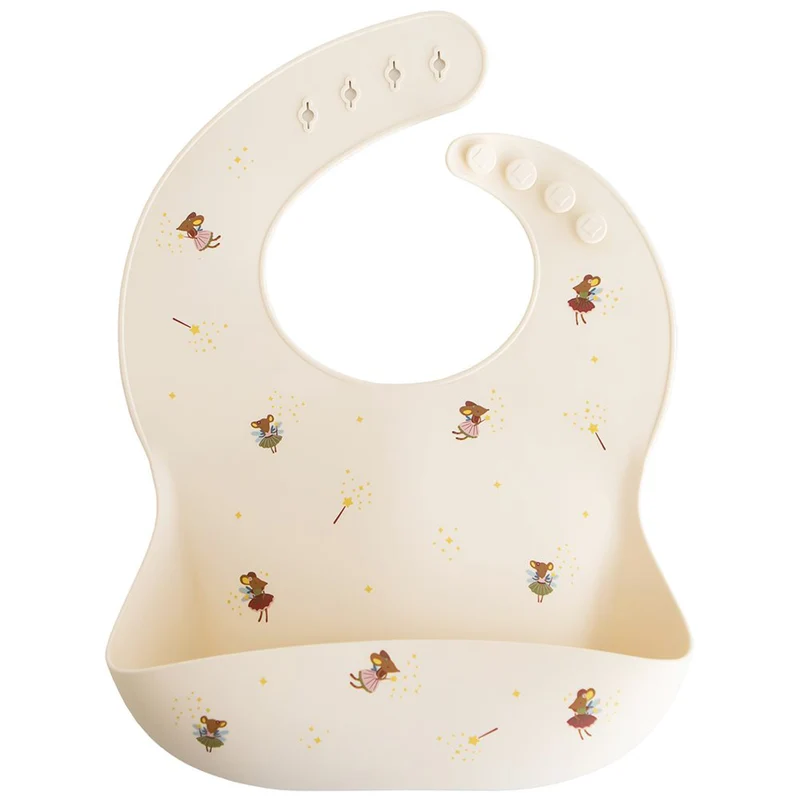 Mushie Silikon Lätzchen Fairy Mice