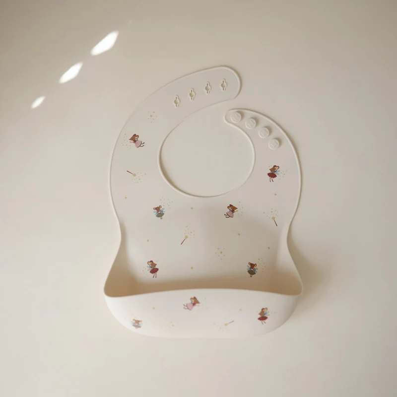 Mushie Silikon Lätzchen Fairy Mice