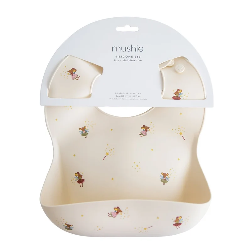 Mushie Silikon Lätzchen Fairy Mice