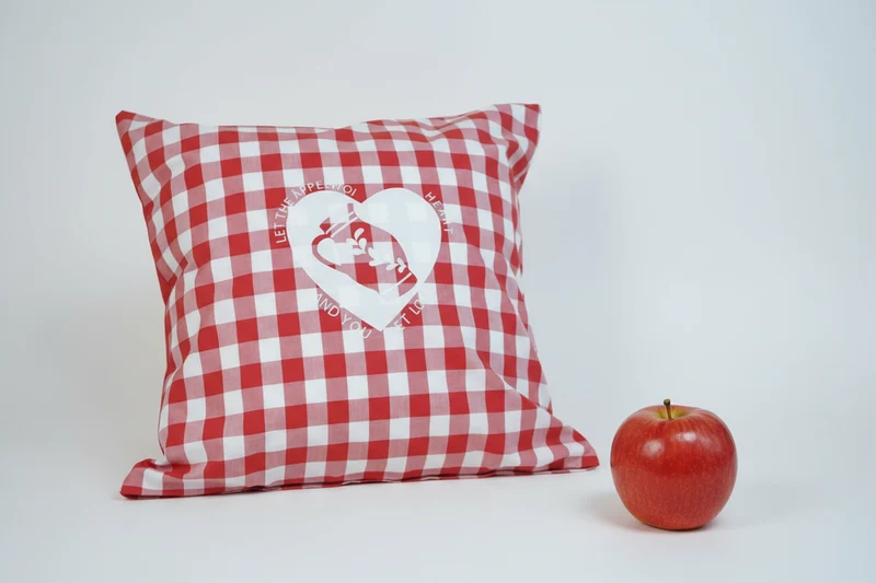 Kissenbezug 40 x 40 cm Äppelwoi Liebe Rot