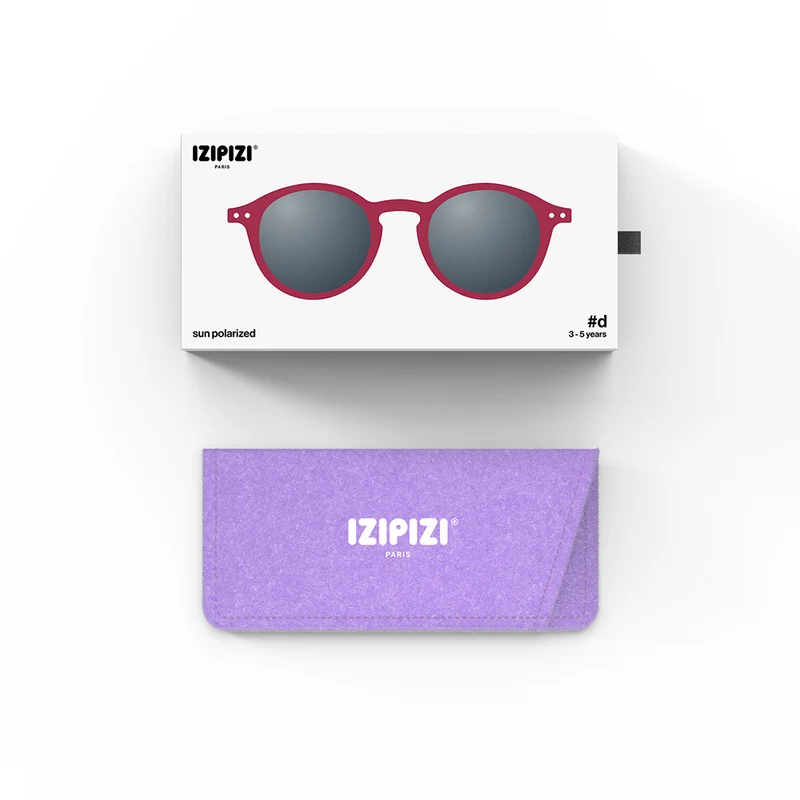 Izipizi Kinder Sonnenbrille #D 5-7 Jahre Cranberry