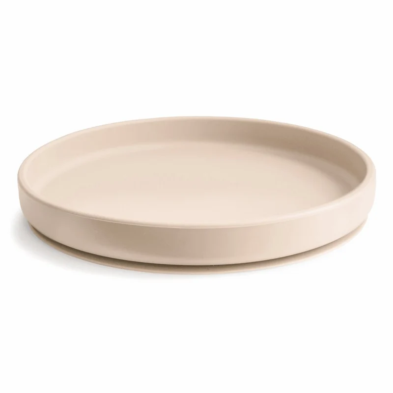 Mushie Silikon Teller mit Saugnapf 'Classic' Shifting Sand