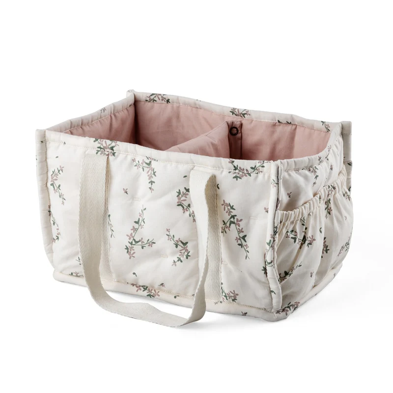 Sebra Stoff-Korb für Wickelzubehör Powder Blossom