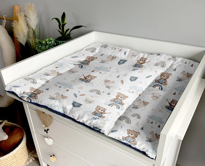 Changing mat | Dreams of sleepy bears and navy blue