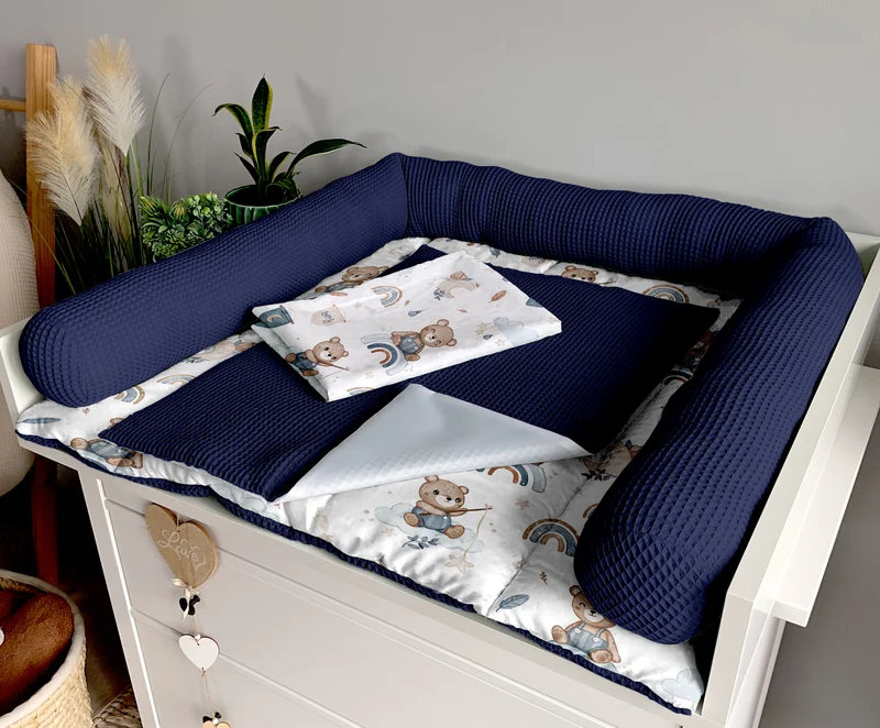 Changing mat | Dreams of sleepy bears and navy blue