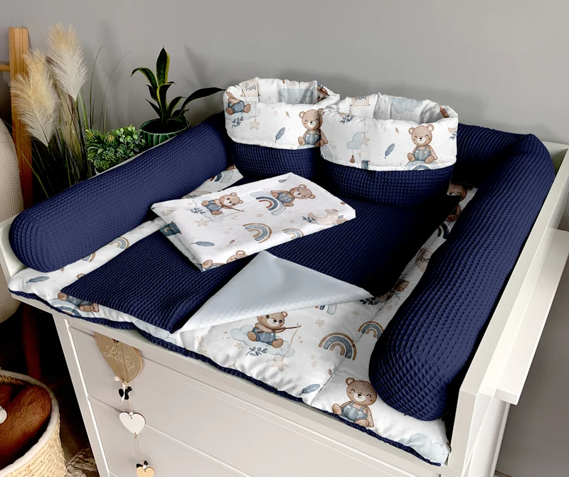 Changing mat | Dreams of sleepy bears and navy blue