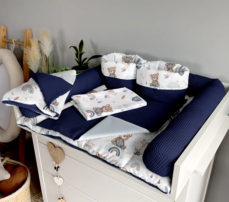 Changing mat | Dreams of sleepy bears and navy blue
