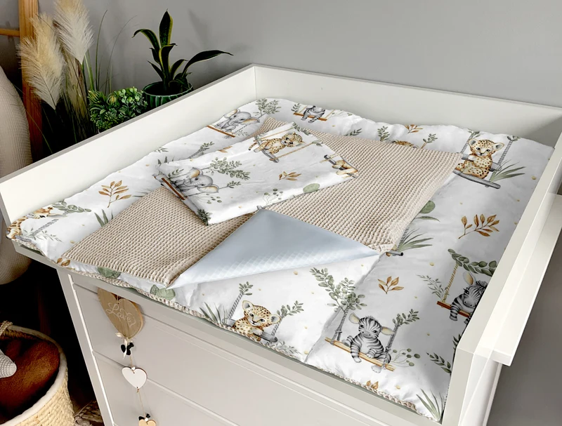 Changing mat | set of 6 elements | Swings and light beige