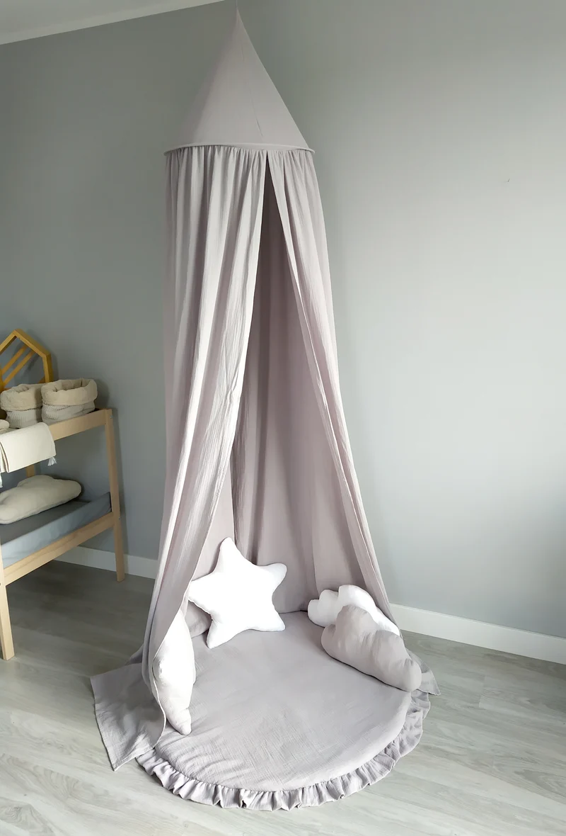 Canopy Muslin | Bed canopy | Grey