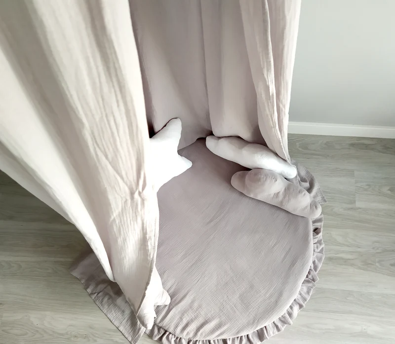 Canopy Muslin | Bed canopy | Grey