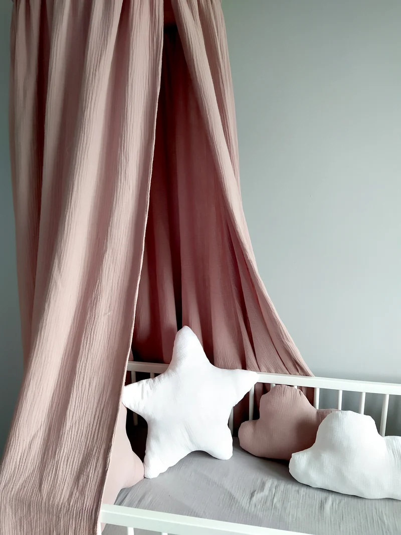 Canopy Muslin | Bed canopy | Dirty pink