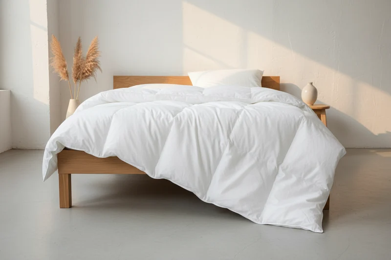 Daunen Winterdecke 135 x 200 cm – warme Bettdecke mit Landdaunenfüllung
