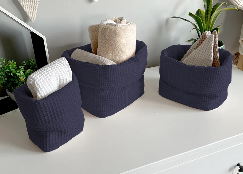 Basket, organizer for changing table | Navy