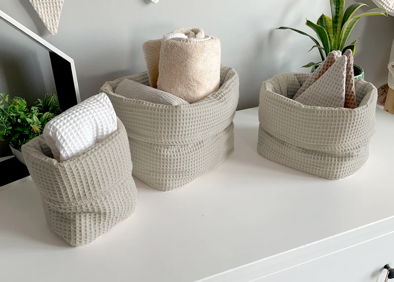 Basket, organizer for changing table | Sand