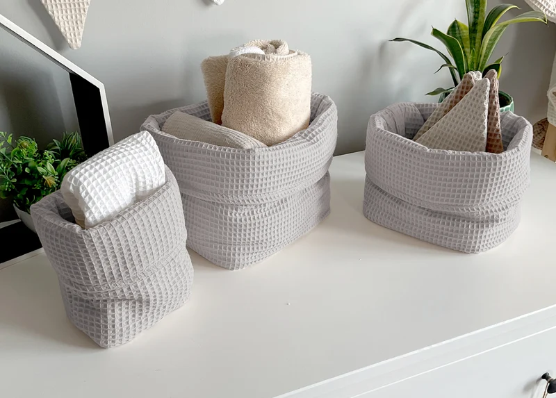 Basket, organizer for changing table | Grey