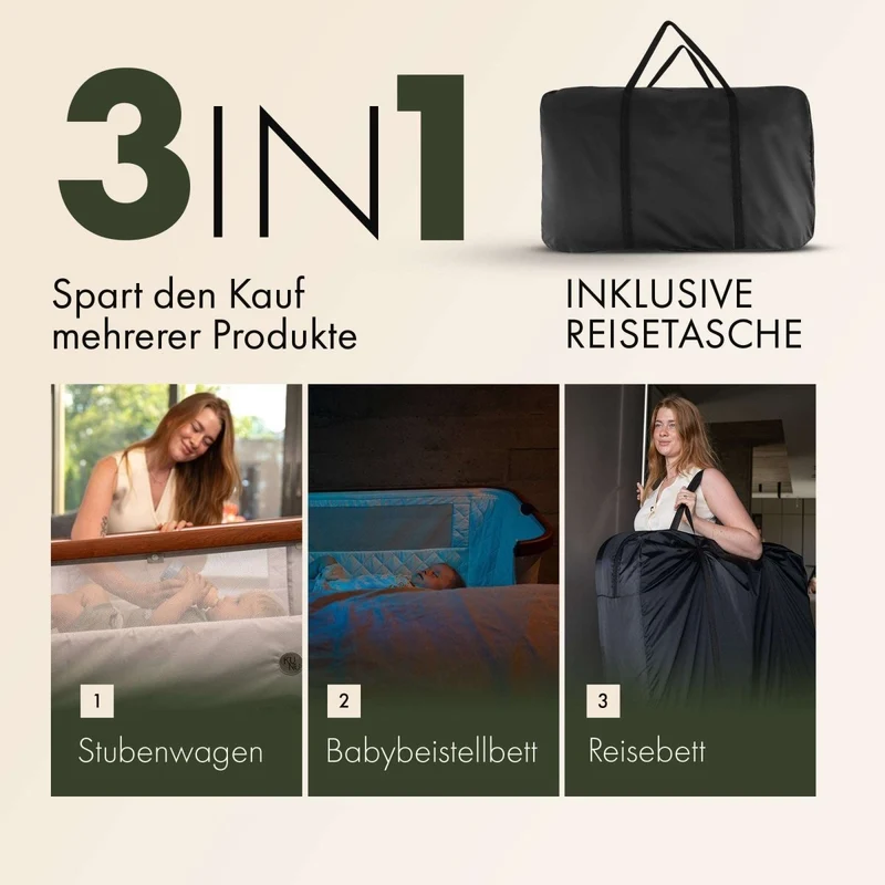 KUNU® Babybeistellbett