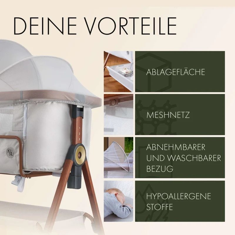KUNU® Babybeistellbett