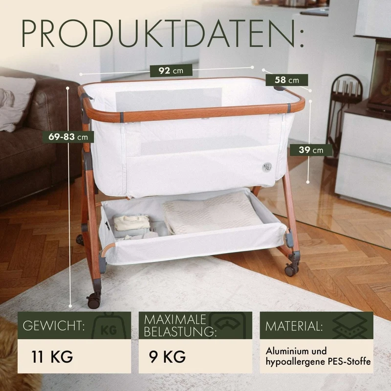 KUNU® Babybeistellbett