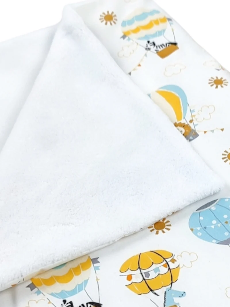 KUSCHELDECKE mit Plüsch "Tiere"