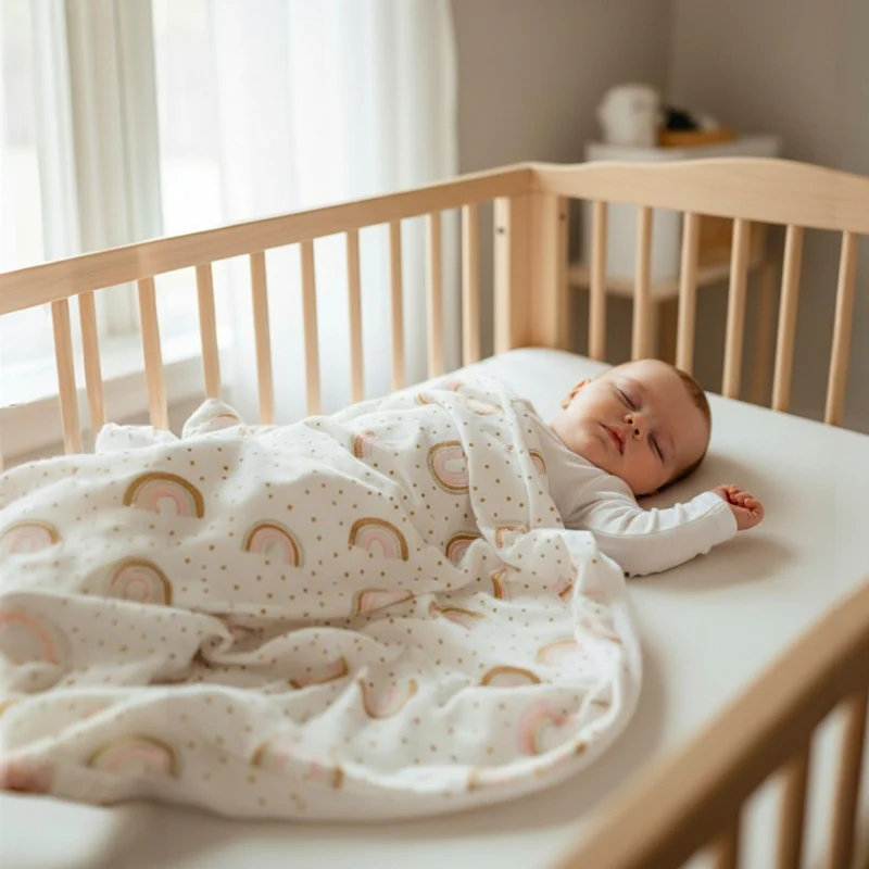 BABY KUSCHELDECKE mit Plüsch "Regenbogen"