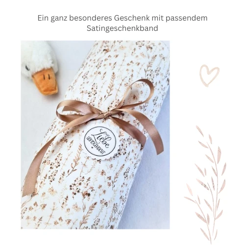 BABY KUSCHELDECKE mit Plüsch "Gräser"