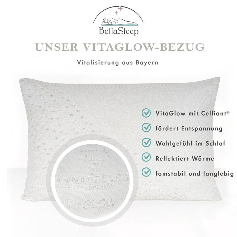 Ergonomisches Memory-Foam-Schlafkissen Soft 40 × 80 × 12 cm – Weiches Schlafkissen für Seiten- & Rückenschläfer