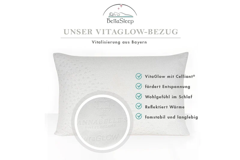 Memory-Foam-Schlafkissen Medium 40×80×12 cm – mittelfest für Rücken- & Seitenschläfer