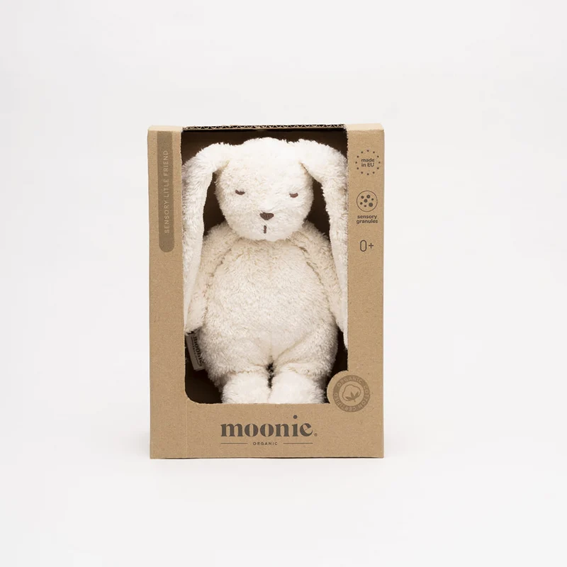 Moonie Kuscheltier Hase 'Sensory' Klein Polar