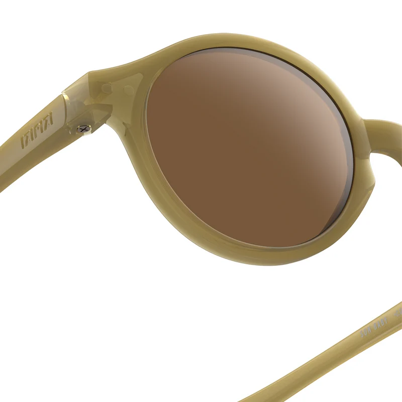 Izipizi Kinder Sonnenbrille #D 0-3 Y Glossy Kaki