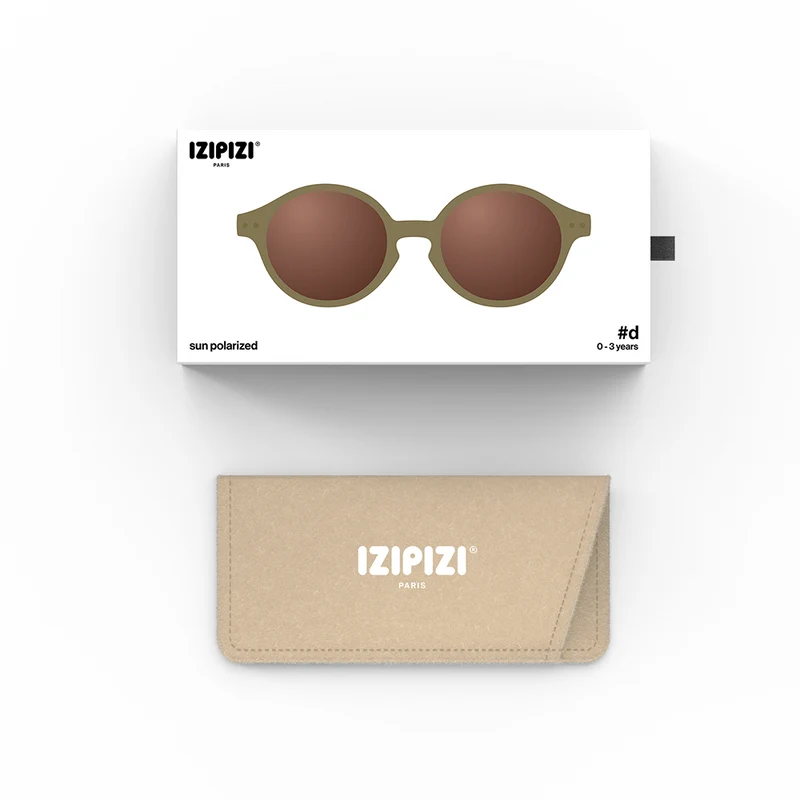Izipizi Kinder Sonnenbrille #D 0-3 Y Glossy Kaki