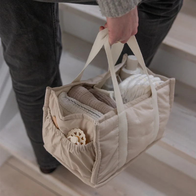 Sebra Stoff-Korb für Wickelzubehör Morning Beige