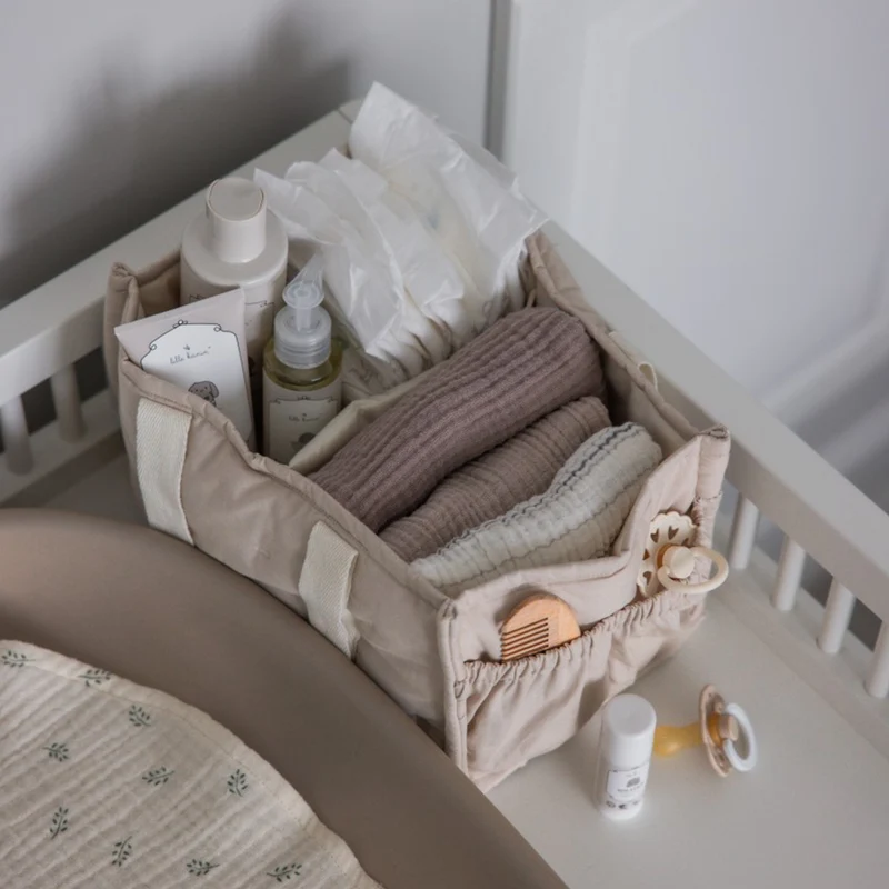 Sebra Stoff-Korb für Wickelzubehör Morning Beige