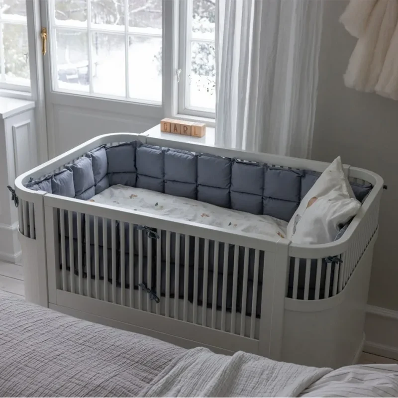 Sebra Bettnestchen 'Kapok' Dusty Blue